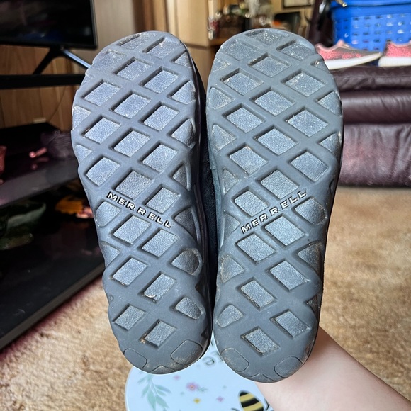 Merrell Jungle Moc Slip On Shoes in Black Suede Leather kids size 5. - Picture 10 of 17